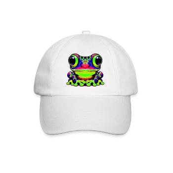 Frosch - Baseballkappe - Weiß/Weiß - Vorne