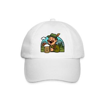 Deutscher German Bavarian Bayer Bier - Baseballkappe - Weiß/Weiß - Vorne