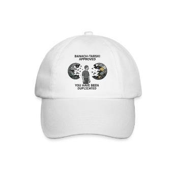 Banach-Tarski Approved - Baseballkappe - Weiß/Weiß - Vorne