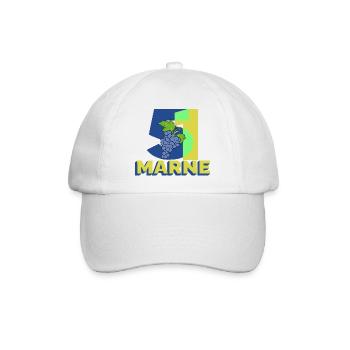 51 - Baseballkappe - Weiß/Weiß - Vorne