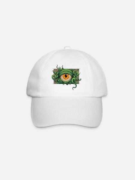 Eyeball monster - Baseballkappe - Weiß/Weiß