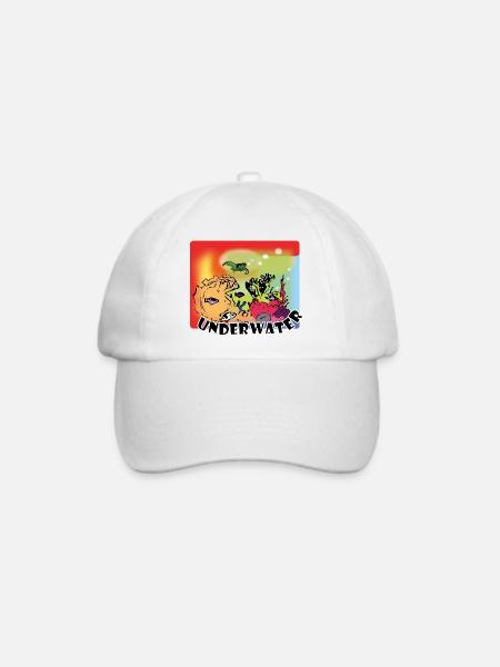 Unterwasserwelt - Baseballkappe - Weiß/Weiß