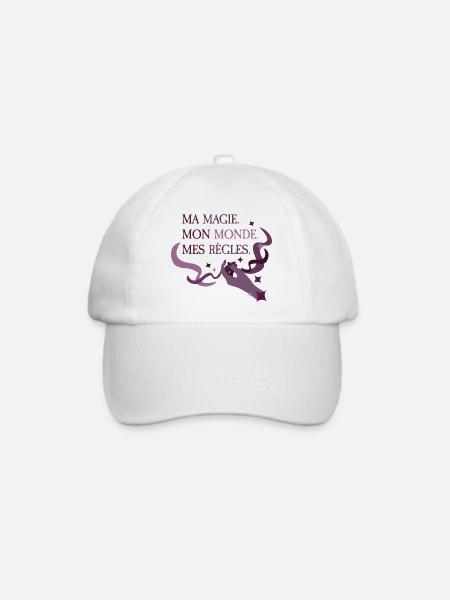 Meine Magie. Meine Welt. Meine Regeln. - Baseballkappe - Weiß/Weiß