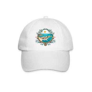 Cyprus Motives - Baseballkappe - Weiß/Weiß - Vorne