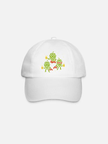 Hüpfen-Helden - Baseballkappe - Weiß/Weiß