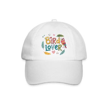 Regenbogen-Vogel-Liebhaber - Baseballkappe - Weiß/Weiß - Vorne