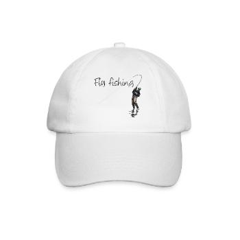 Fly fishing - Baseballkappe - Weiß/Weiß - Vorne