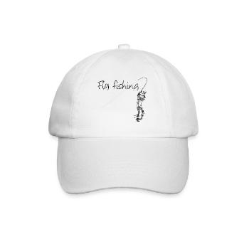 Fly fishing - Baseballkappe - Weiß/Weiß - Vorne