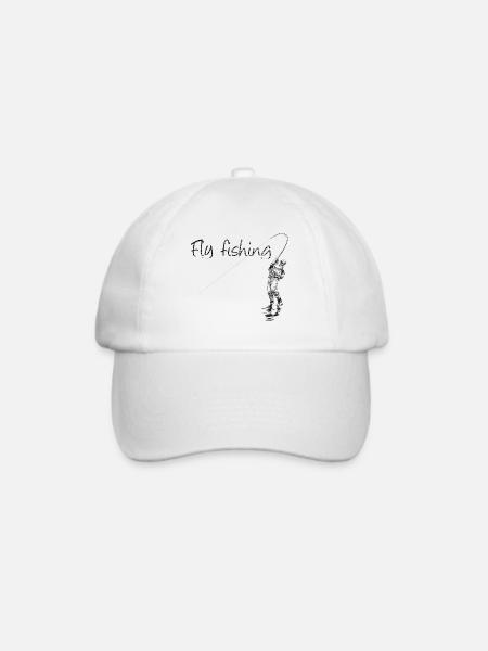 Fly fishing - Baseballkappe - Weiß/Weiß