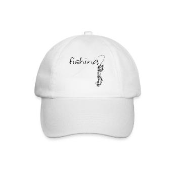 Fly fishing - Baseballkappe - Weiß/Weiß - Vorne