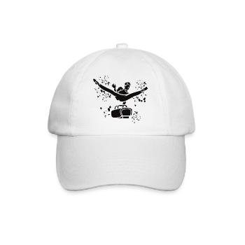 Kunstturnen Pauschenpferd Turner - Baseballkappe - Weiß/Weiß - Vorne