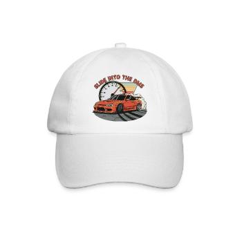 Slide into the DMS - Baseballkappe - Weiß/Weiß - Vorne