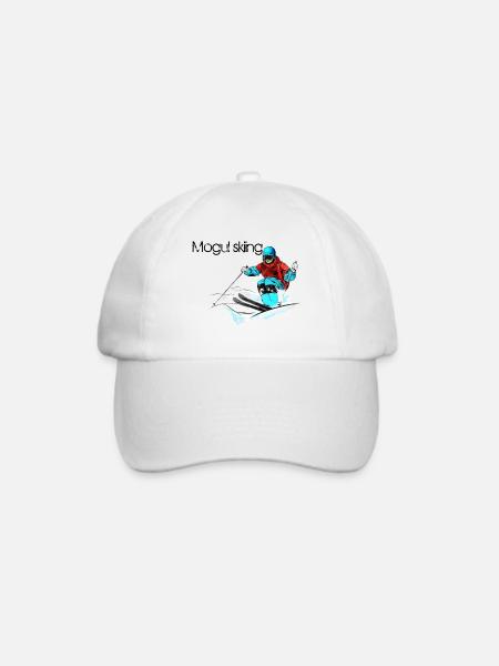 Mogul skiing - Baseballkappe - Weiß/Weiß
