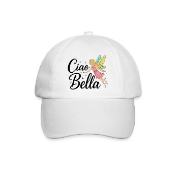 Ciao Bella - Baseballkappe - Weiß/Weiß - Vorne
