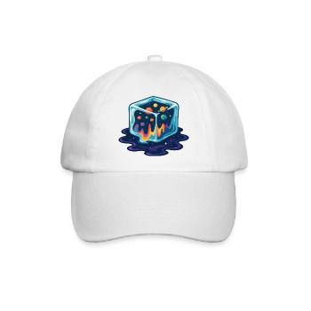 Kosmische Eiswürfel-Galaxie - Baseballkappe - Weiß/Weiß - Vorne