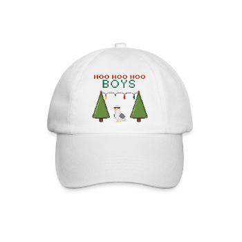Pixel Seemöwe Weihnachts Boys - Baseballkappe - Weiß/Weiß - Vorne