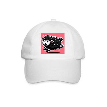 Schwarzes Schaf - Baseballkappe - Weiß/Weiß - Vorne