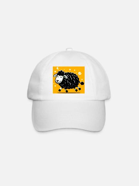 Schwarzes Schaf - Baseballkappe - Weiß/Weiß