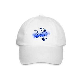 Blauer Kristallzauber - Baseballkappe - Weiß/Weiß - Vorne