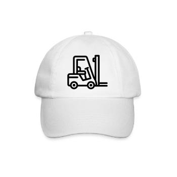 Gabelstapler - Baseballkappe - Weiß/Weiß - Vorne