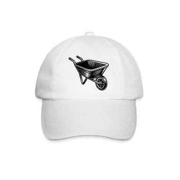 Schubkarre - Baseballkappe - Weiß/Weiß - Vorne