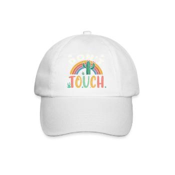 Regenbogenkakteen nicht anfassen - Baseballkappe - Weiß/Weiß - Vorne