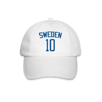 Sweden 10 – Sportdesign - Baseballkappe - Weiß/Weiß - Vorne