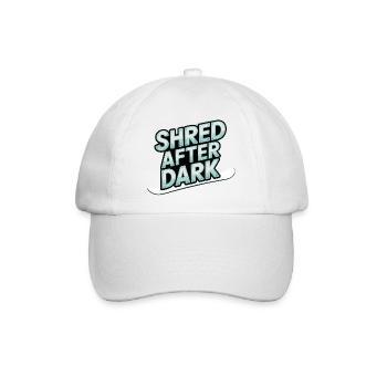Shred nach Mitternacht - Baseballkappe - Weiß/Weiß - Vorne