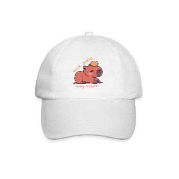 Kopf leer nur Vibes - Baseballkappe - Weiß/Weiß - Vorne