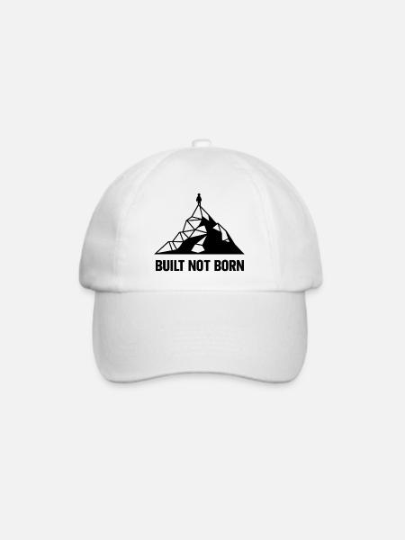 Built Not Born Peak - Baseballkappe - Weiß/Weiß