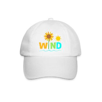 Windrad Windenergie Windkraft - Baseballkappe - Weiß/Weiß - Vorne
