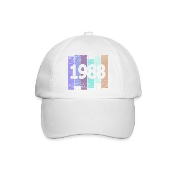 1988 - Baseballkappe - Weiß/Weiß - Vorne