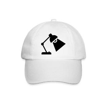 Schreibtischlampe Silhouette - Baseballkappe - Weiß/Weiß - Vorne