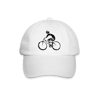 Radfahrer - Baseballkappe - Weiß/Weiß - Vorne