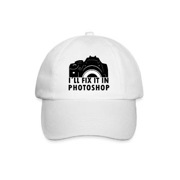 I Will Fix It In Photoshop - Baseballkappe - Weiß/Weiß - Vorne