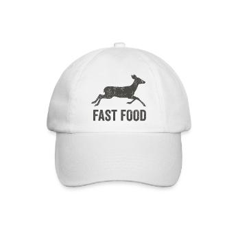 Jagd Humor Shirt für Jäger - Baseballkappe - Weiß/Weiß - Vorne
