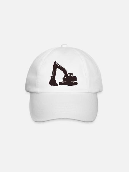 bagger - Baseballkappe - Weiß/Weiß