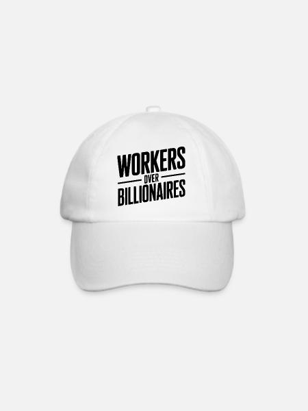 Arbeiter statt Milliardäre - Baseballkappe - Weiß/Weiß