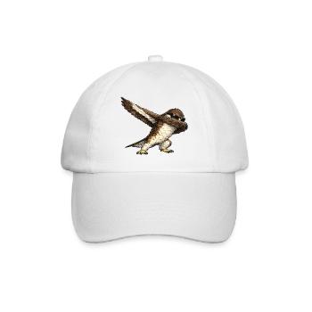Dabbing Bussard - Baseballkappe - Weiß/Weiß - Vorne