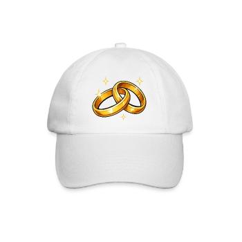 Eheringe Goldringe - Baseballkappe - Weiß/Weiß - Vorne