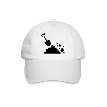 Baustelle - Baseballkappe - Weiß/Weiß - Vorne