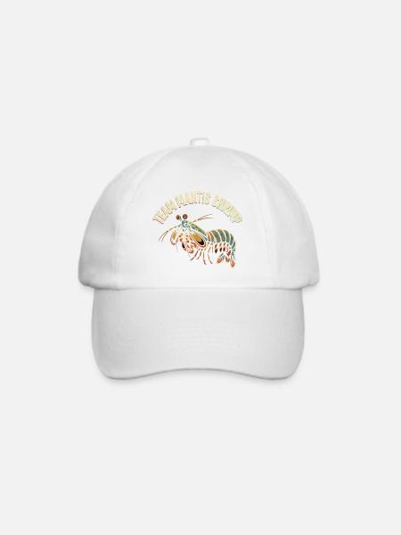Team Mantisshrimp - Baseballkappe - Weiß/Weiß