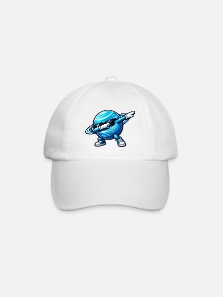 Dabbing Uranus - Baseballkappe - Weiß/Weiß