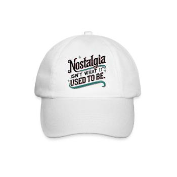 Nostalgie ist nicht mehr das, was sie einmal war - Baseballkappe - Weiß/Weiß - Vorne