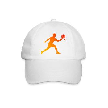 Padel Club Fans und Padel Schläger passen zusammen - Baseballkappe - Weiß/Weiß - Vorne