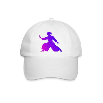 Japanische Kampfkunst Geschenkidee für Weihnachten - Baseballkappe - Weiß/Weiß - Vorne