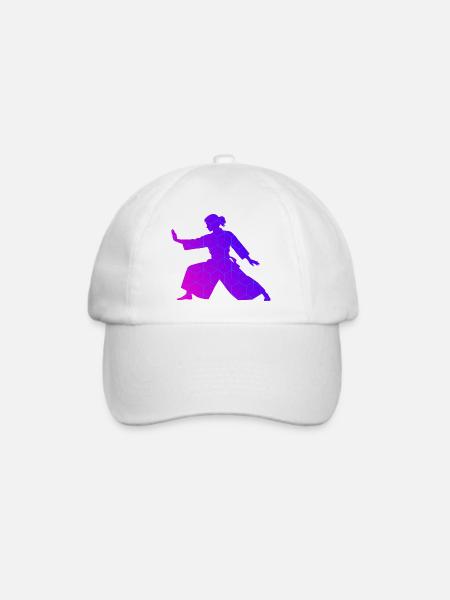 Japanische Kampfkunst Geschenkidee für Weihnachten - Baseballkappe - Weiß/Weiß