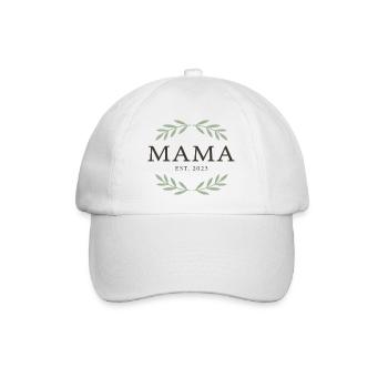 Mama Est. 2023 Laurels - Baseballkappe - Weiß/Weiß - Vorne