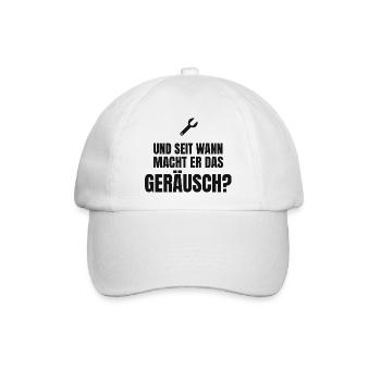 Und seit wann macht er das Geräusch? - Werkstatt - Baseballkappe - Weiß/Weiß - Vorne