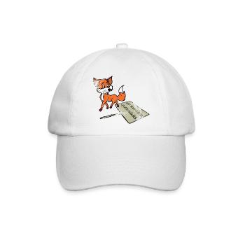 Fuchs voller Möglichkeiten - Baseballkappe - Weiß/Weiß - Vorne